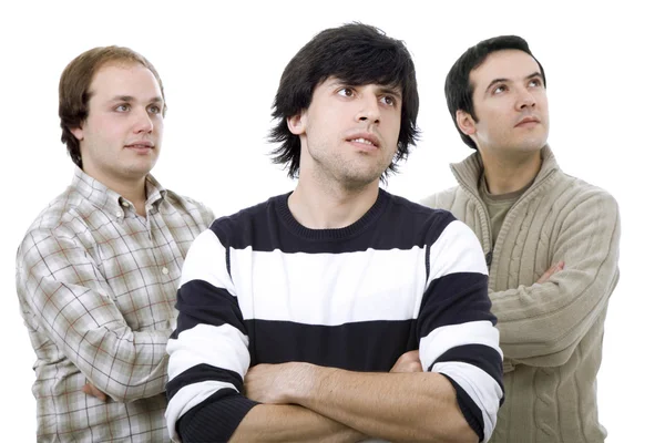 Three casual men — Stock Photo, Image