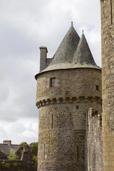 Fougeres 布列塔尼的城堡 — 图库照片