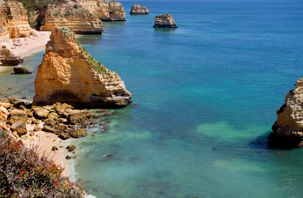 Portugese algarve strand — Stockfoto