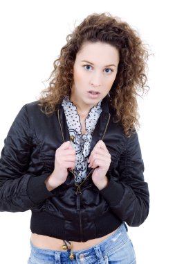 Genç güzel kadın.