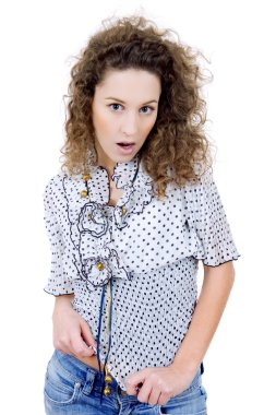 şaşırmış kadın