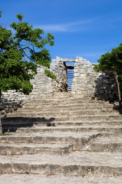 Gamla maya staden ruinerna — Stockfoto