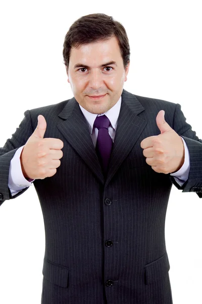 Business man going thumbs up — Stock Photo, Image