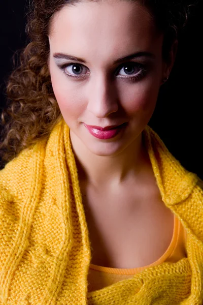 Portrait of beautiful woman close up — Stock Photo, Image