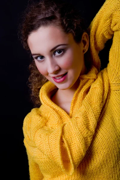 Young beautiful woman close up — Stock Photo, Image