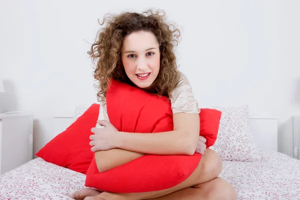 Woman in bed — Stock Photo, Image