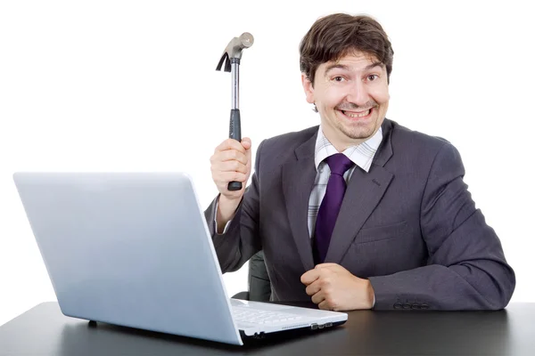 Crazy business man — Stock Photo, Image