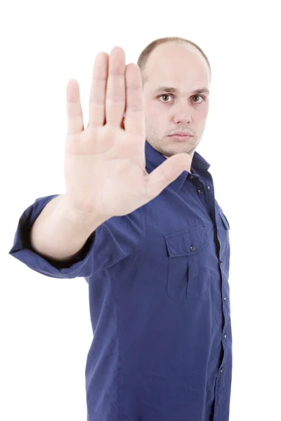 Stoppa mannen — Stockfoto