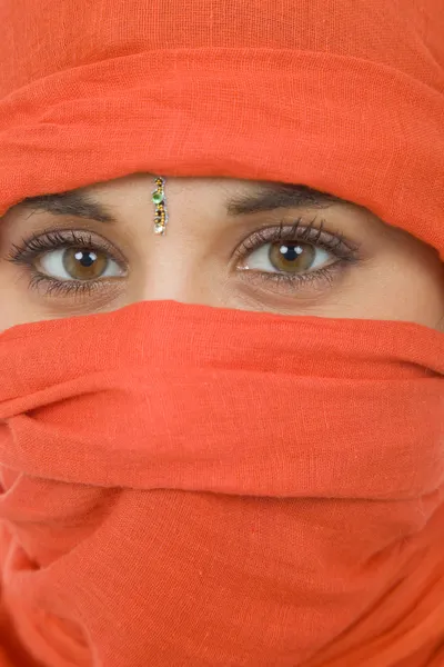 Woman with a veil — Stock Photo, Image