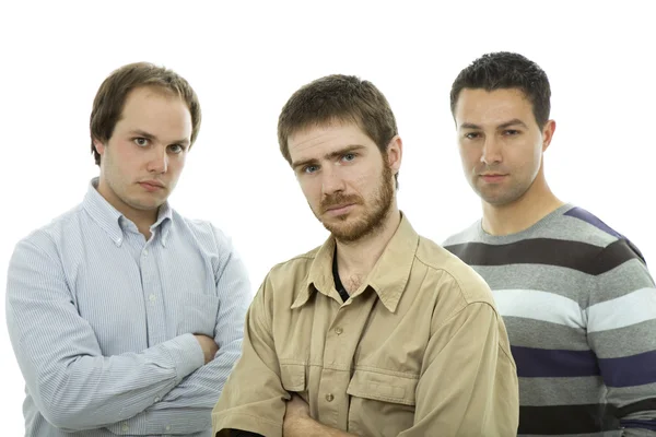 Three men — Stock Photo, Image