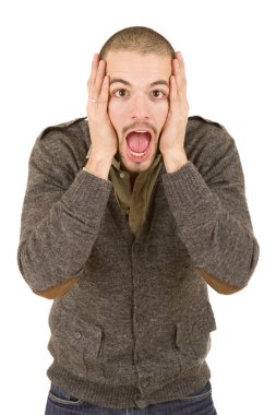 Casual adam şaşırmış