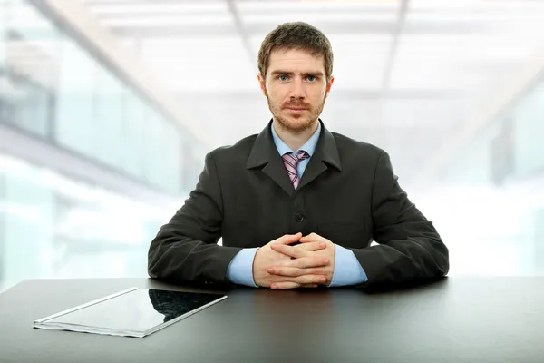 Man on a desk — Stock Photo, Image