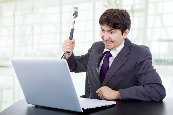 Crazy business man — Stock Photo, Image