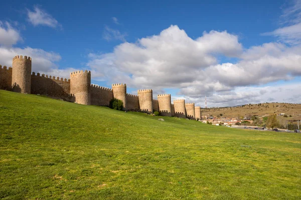 Starożytne Fortyfikacje Avila Kastylia Leon Hiszpania — Zdjęcie stockowe
