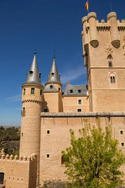 Detalhes Famoso Castelo Alcazar Segóvia Castela Leão Espanha — Fotografia de Stock