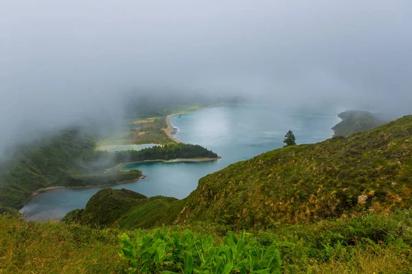 Schöne Aussicht Auf Die Lagoa Fogo Insel Sao Miguel Azoren — Stockfoto