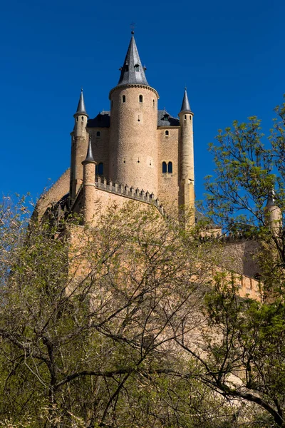 Famoso Castelo Alcazar Segóvia Castela Leão Espanha — Fotografia de Stock