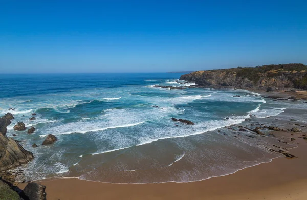 Praia Isolada Atlântico Alentejo Portugal — Fotografia de Stock