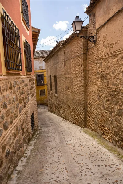 Rua Estreita Toledo Castela Mancha Espanha — Fotografia de Stock