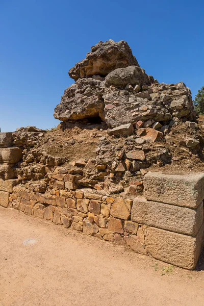 Anfiteatro Romano Enorme Yacimiento Arqueológico Mérida Fundada Por Antigua Roma — Foto de Stock