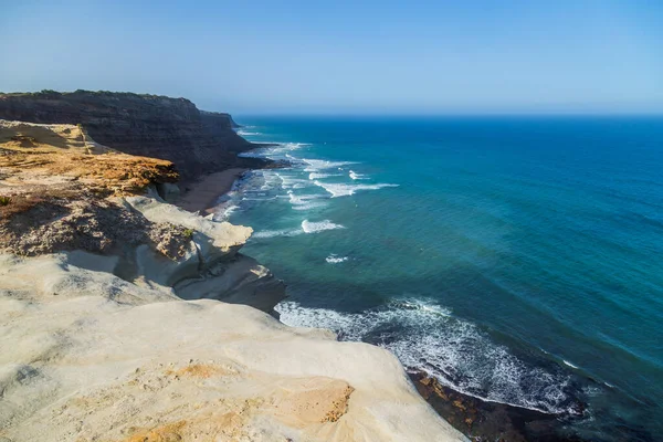 葡萄牙卡波达罗卡 罗卡角 大西洋海岸的悬崖 欧洲大陆的最西端 — 图库照片