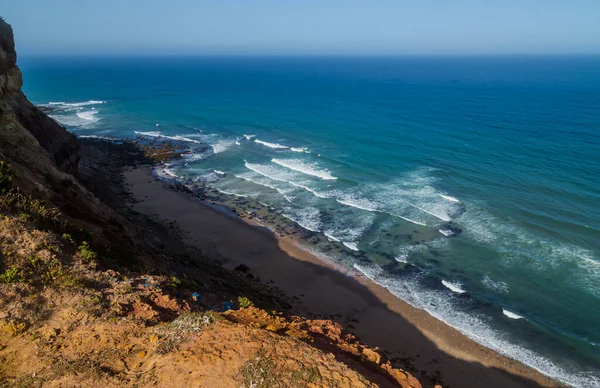 葡萄牙卡波达罗卡 罗卡角 大西洋海岸的悬崖 欧洲大陆的最西端 — 图库照片