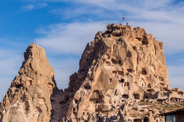 Cappadocia Scenery Kilátás Része Goreme Természetes Vulkanikus Erodált Tuff Formáció — Stock Fotó