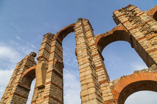 Acueducto Los Milagros Acueducto Milagroso Mérida Extremadura España Puente Acueducto —  Fotos de Stock