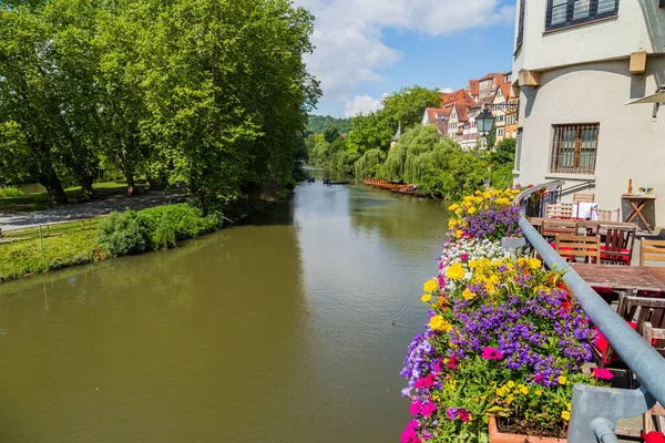 Tubingen Gammal Stad Vid Floden Neckar Baden Wurttemberg Tyskland — Stockfoto