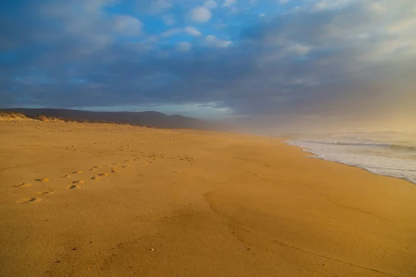 Vacker Tom Strand Nära Figueira Foz Portugal — Stockfoto