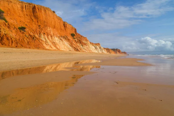 Schöner Strand Der Algarve Albufeira Portugal — Stockfoto