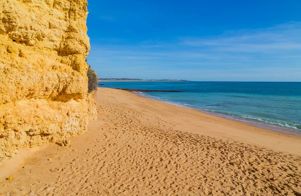 Hermosa Playa Cerca Portimao Algarve Portugal — Foto de Stock