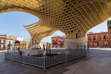 Sevilla Metropol Şemsiyesi (Sevilla Mantarı) (Las Setas De Sevilla), Plaza de la Encarnacion, Seville, İspanya, Endülüs, İspanya, Avrupa