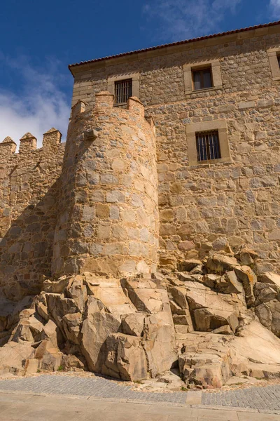 Αρχαία Οχύρωση Των Avila Castilla Και Leon Ισπανία — Φωτογραφία Αρχείου