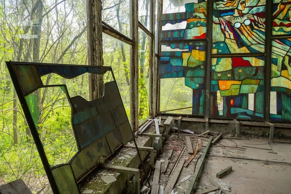 Tjernobylområdet Kyrkan Staden Pripyat Ukraina Exklusionszon — Stockfoto