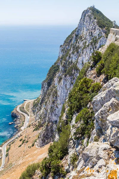 Gibraltar Rock View Gibraltar Mediterranean Sea Spain — Stock Photo, Image
