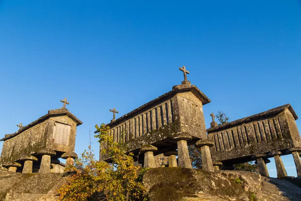 Altes Traditionelles Horreo Espigueiro Lebensmittellager Soajo Arcos Valdevez Viana Castelo — Stockfoto