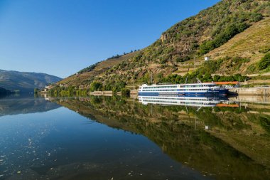 Douro, Portekiz: Portekiz 'de Douro Nehri' ni gezen bir nehir teknesi