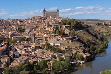 İspanya, Mirador del Valle 'den Toledo' nun görüntüsü