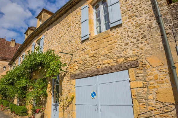 Limeuil Región Dordogne Prigord Aquitania Francia Pueblo Medieval Con Casas — Foto de Stock