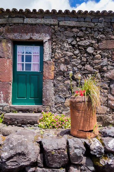 Ancienne Maison Typique Fajazinha Sur Île Flores Aux Açores Portugal — Photo
