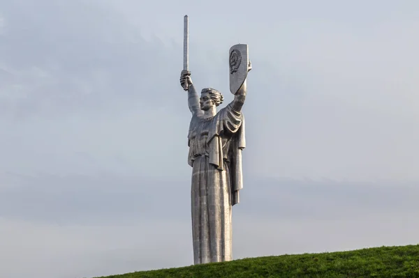 Famoso Monumento Pátria Também Conhecido Como Rodina Mat Kiev Ucrânia — Fotografia de Stock