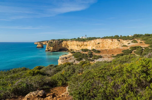 葡萄牙拉科亚阿尔加夫沿海悬崖 — 图库照片