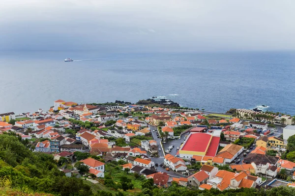 Velas Dans Île Sao Jorge Avec Vue Sur Île Pico — Photo