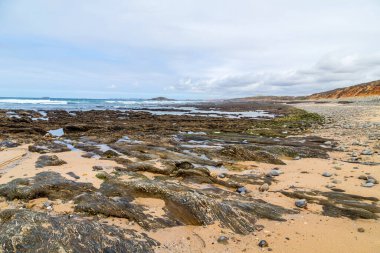 Portekiz, Alentejo 'da güzel boş bir sahil.
