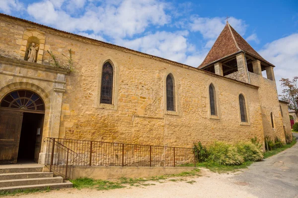 Limeuil Regionie Dordogne Prigord Akwitanii Francji Średniowieczny Modrzew Wiosce — Zdjęcie stockowe