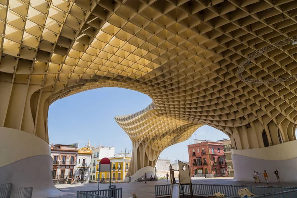 Seville Metropol Parasol Sevilla Mushrooms Las Setas Sevilla Plaza Encarnacion — Stock Photo, Image