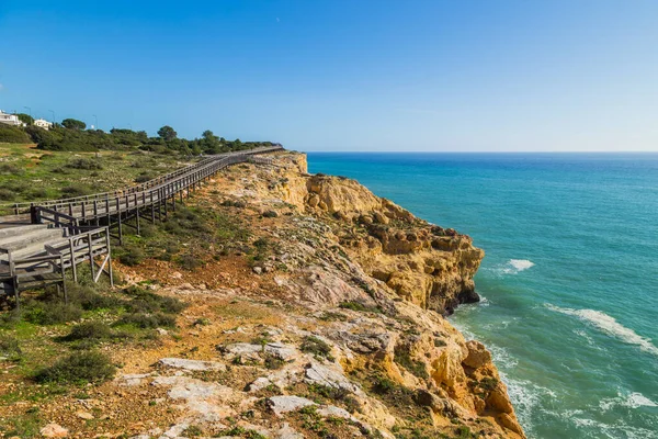 Coastal Cliffs Algarve Lagoa Portugal — Stock Photo, Image