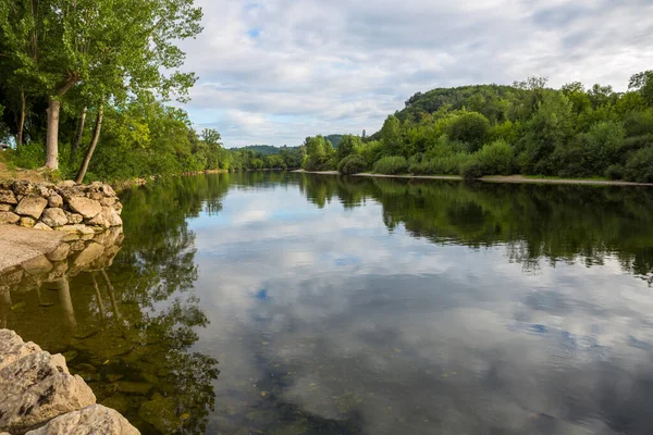 Aquitaine 'deki River Dordogne, La Roque-Gageac Perigord Noir, Fransa
