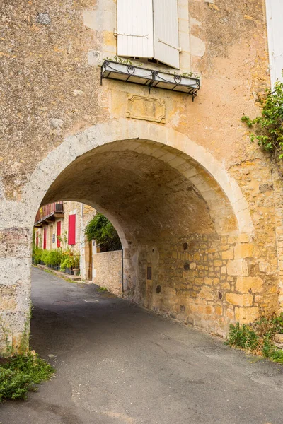 Limeuil Región Dordogne Prigord Aquitania Francia Pueblo Medieval Con Casas — Foto de Stock